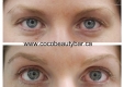 Semi permanent eyebrows hairstroke and eyeliners